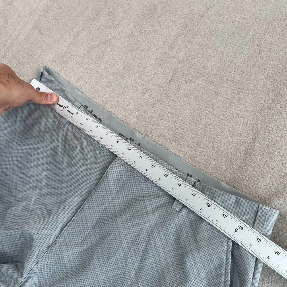 Adidas Performance Golf Pants Men 38x32 Grey Geometric AOP Stretch Straight NWOT